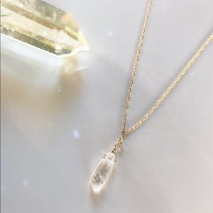 Clear Quartz Necklace / Gemstone Crystal Choker
